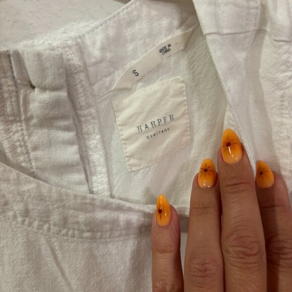 Harper Short Sleeve Frayed Hem Tank - Picture 7 of 7